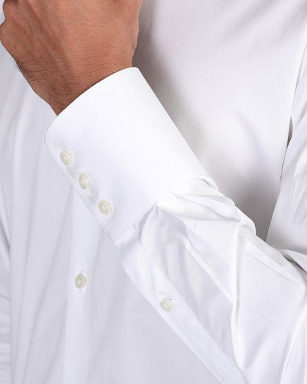 Soktas Ice White 3-button Cuff Shirt