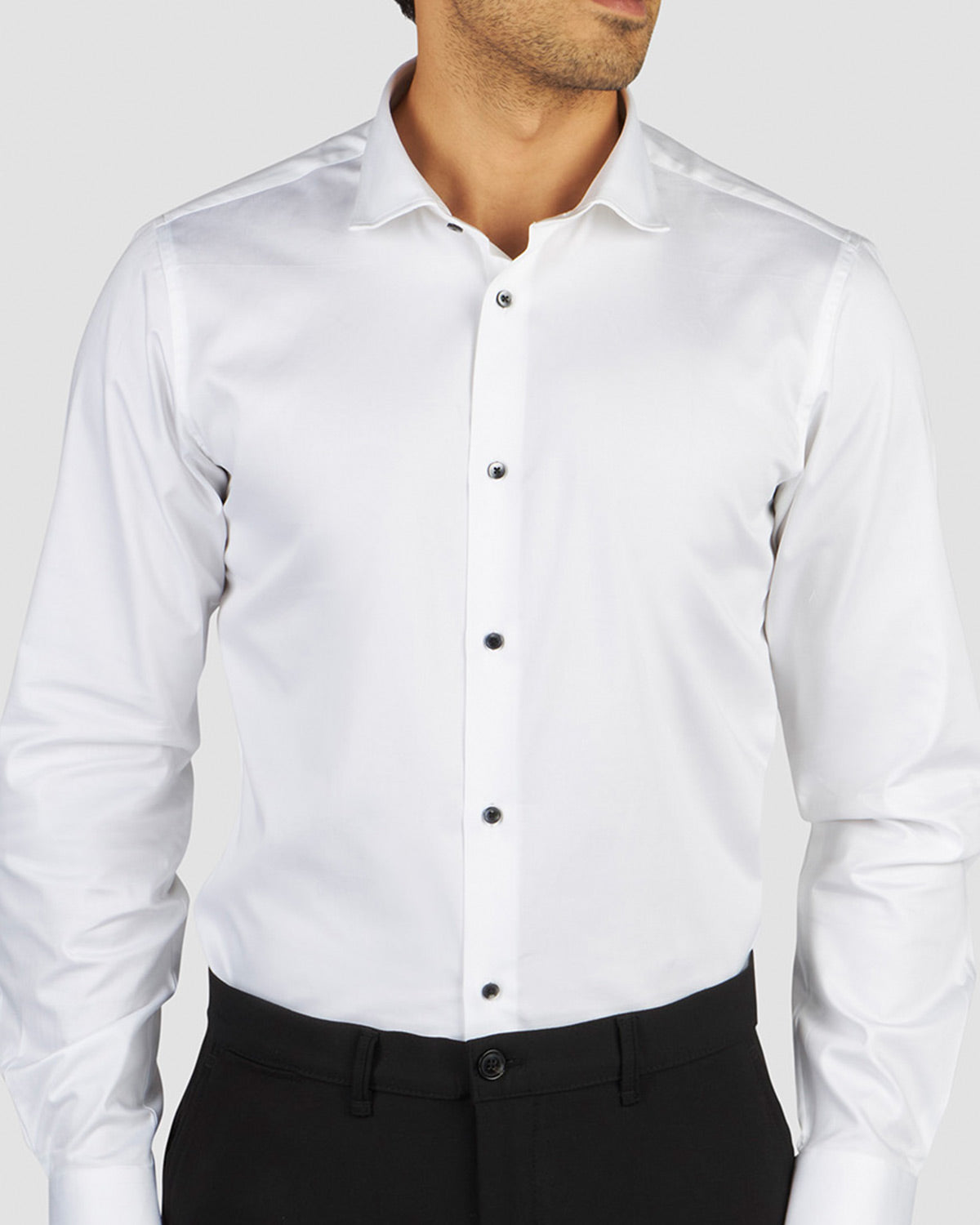Crema Stretch Satin Shirt