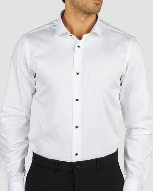 Crema Stretch Satin Shirt