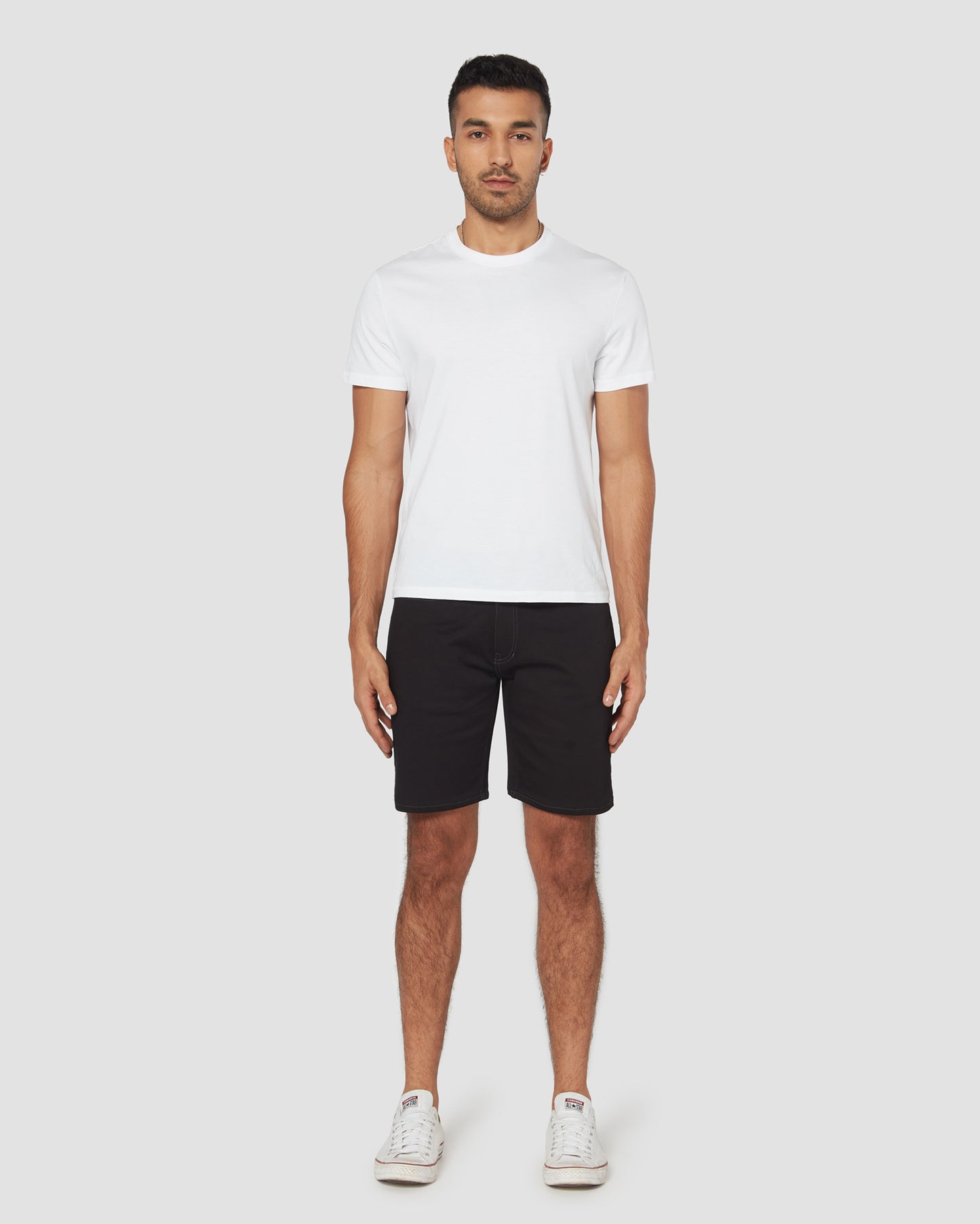 Smoked Black || Knit-like Soft Shorts