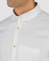 Wrinkle Resistant Glacier White Oxford Shirt