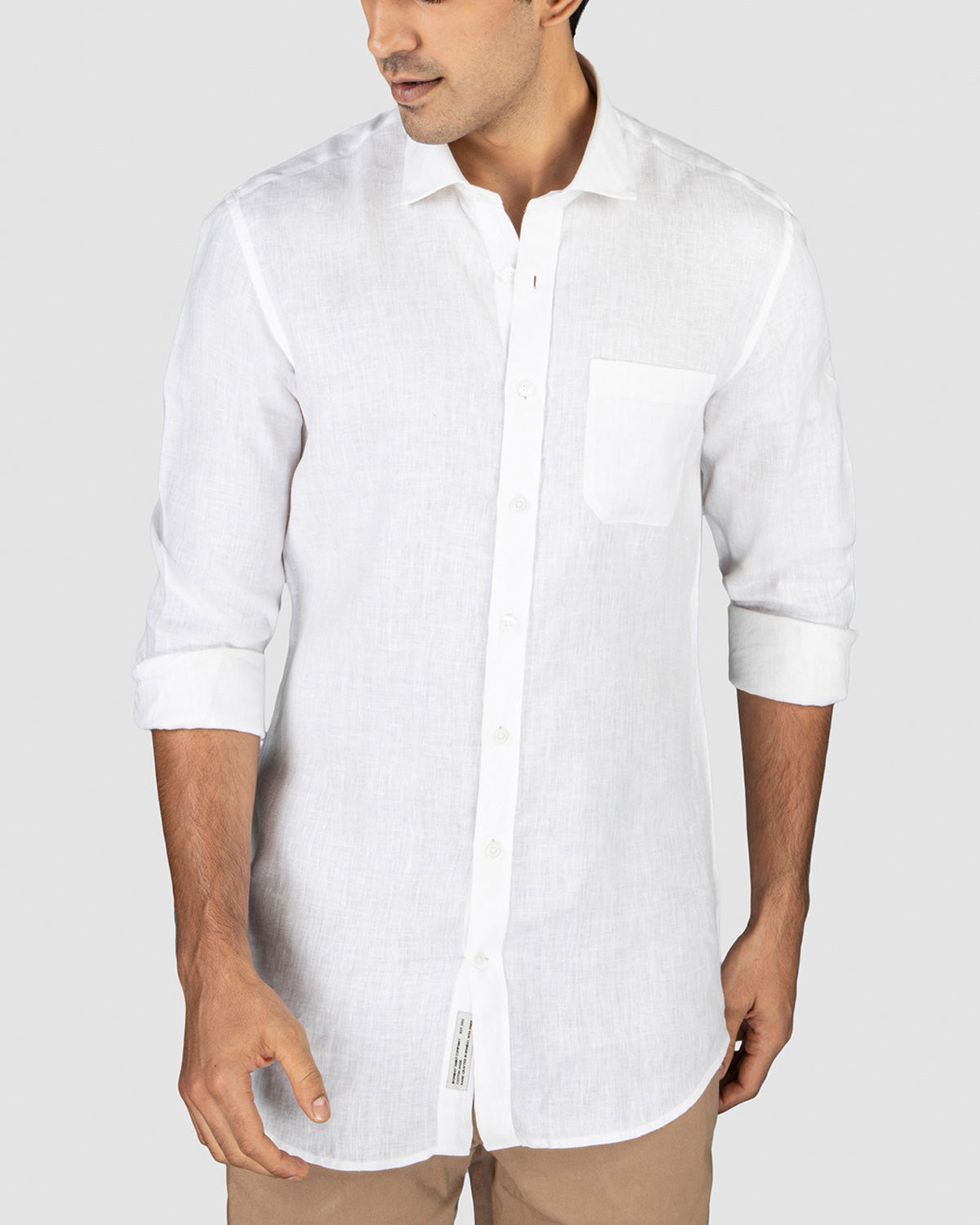 Snowy Linen Shirt