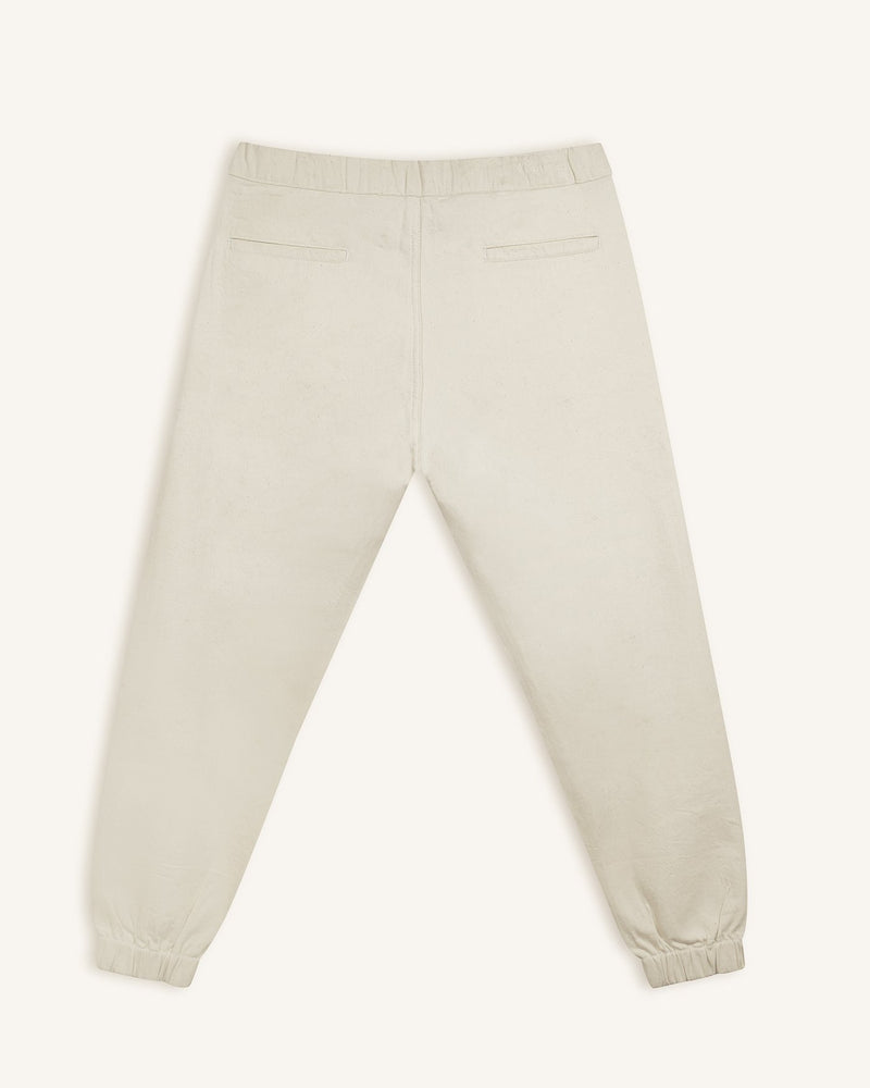 Ecru Easy Pants || White Threads