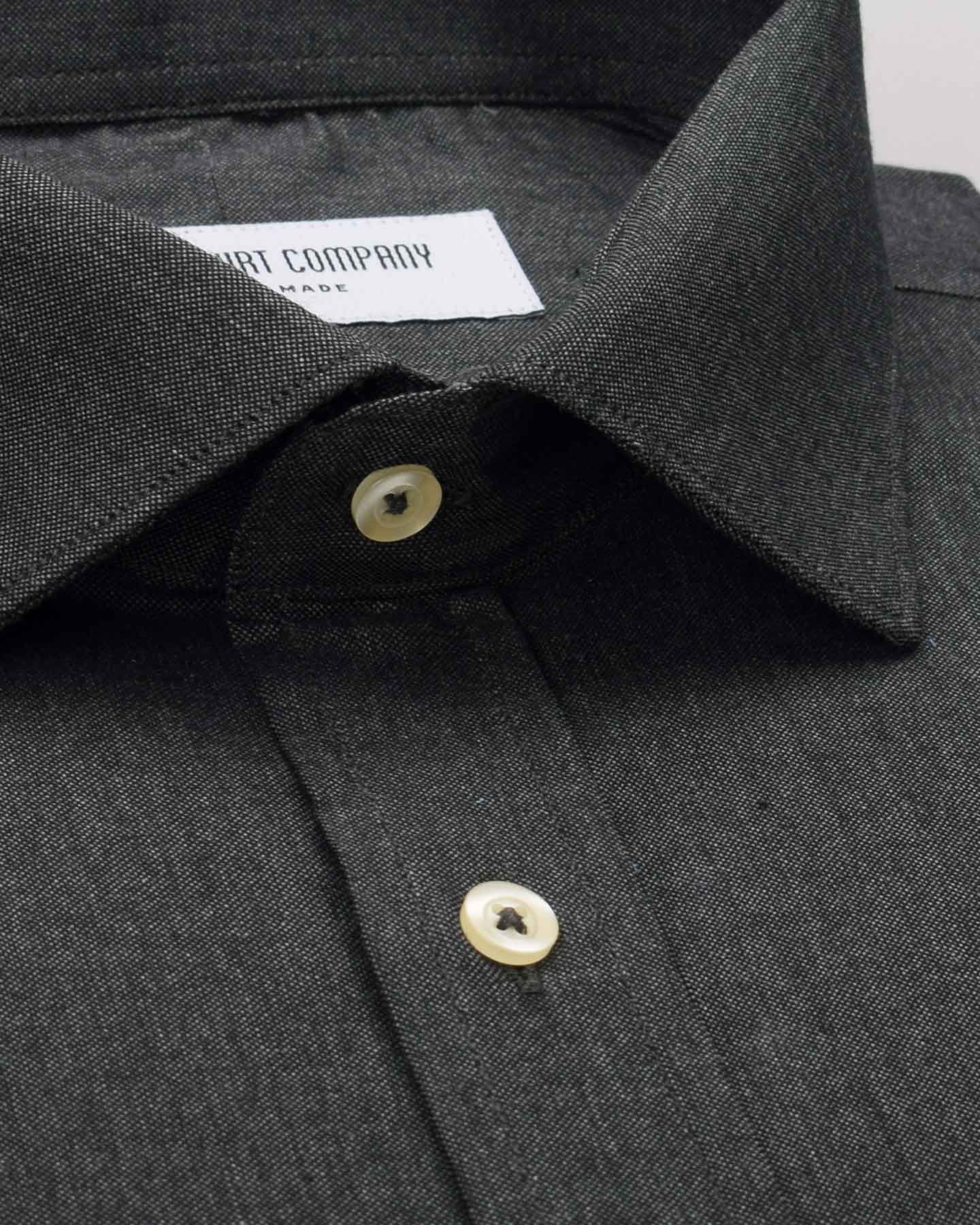 Thomas Mason Graphite Oxford