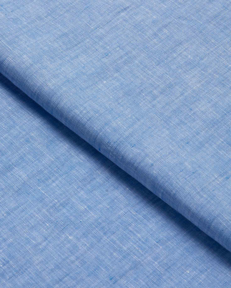 Blue Crackle Linen Shirt
