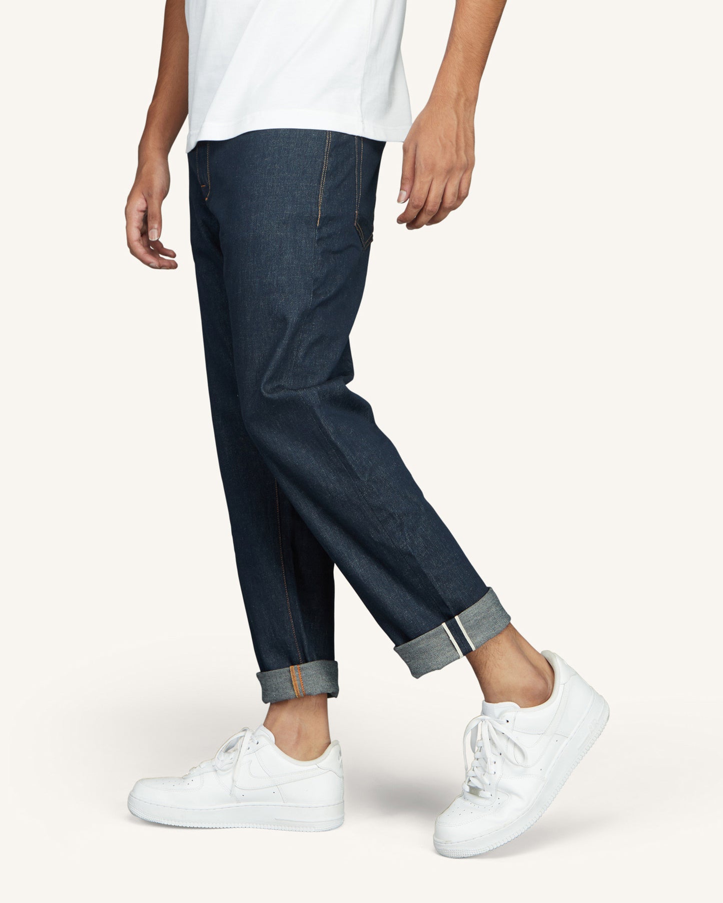 Grindled Indigo | Linen Stretch Selvedge Jeans