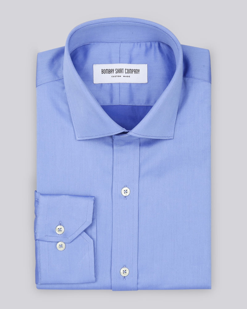 Super Medium Blue Satin Shirt
