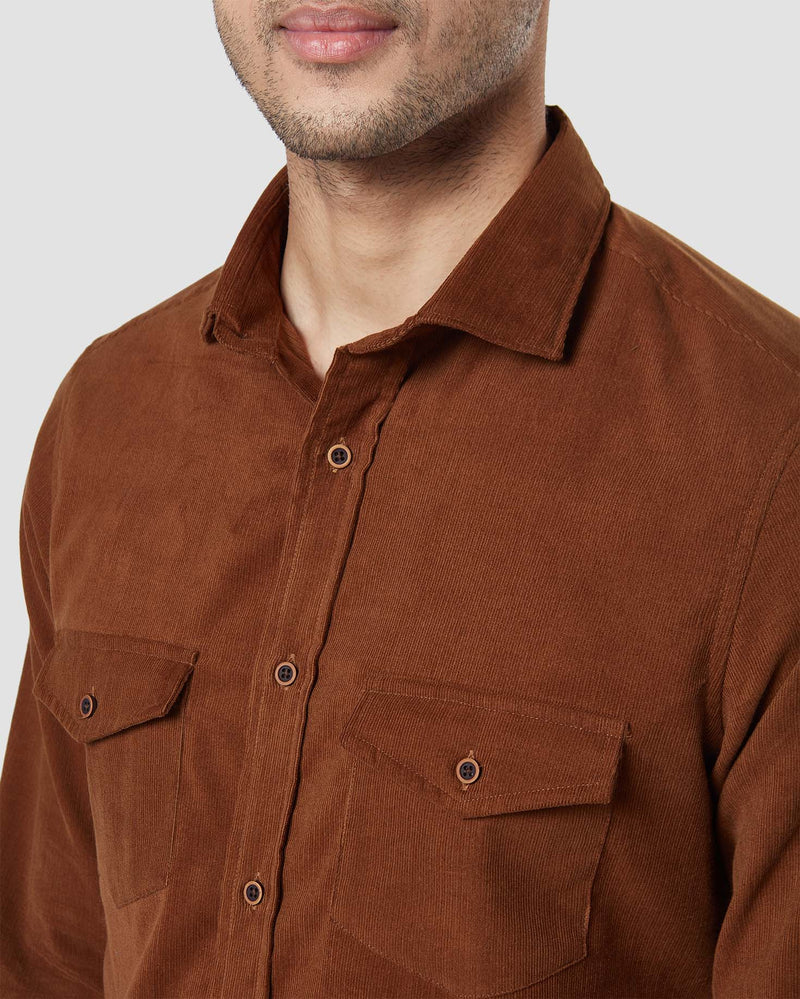 Russet Corduroy Shirt