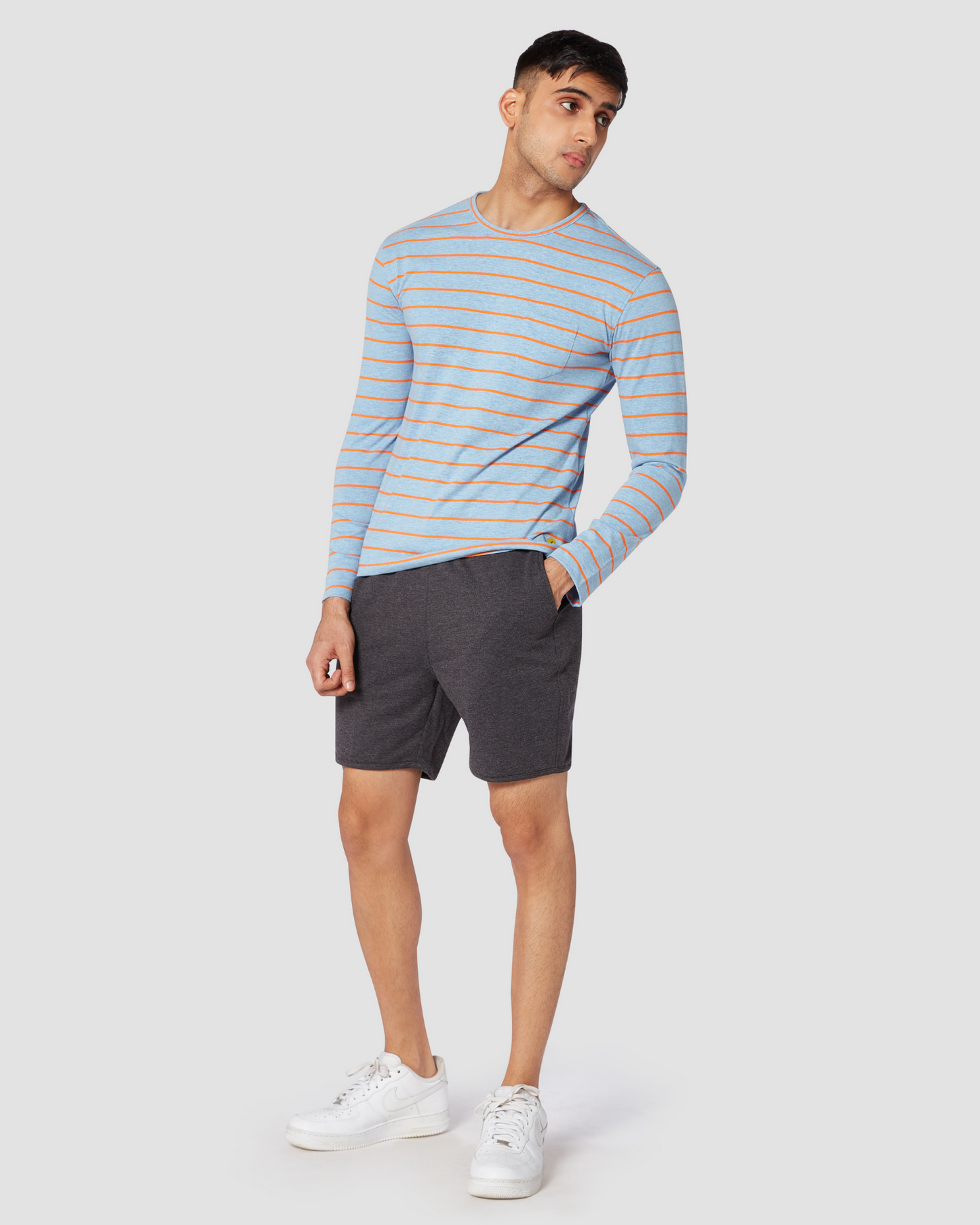 Classic Cobalt Striped Long Sleeve T-Shirt