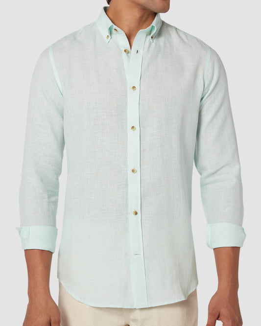 Iced Mint Linen Shirt