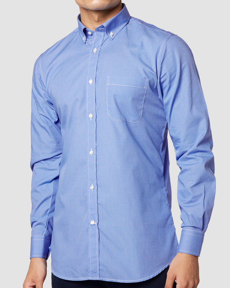 Monti Imperial Blue Fil-A-Fil Shirt
