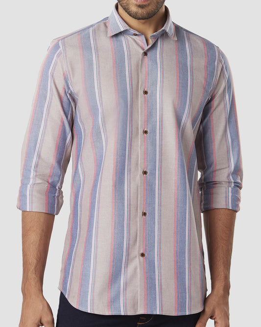 Tawny Washed Striped Shirt