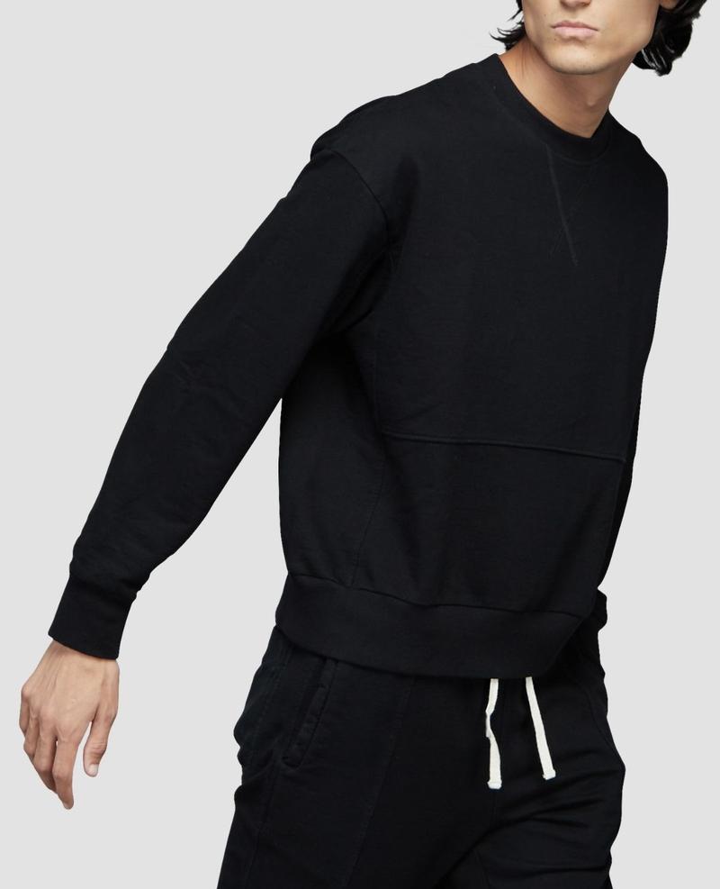 Urban Black French Terry Sweatshirt