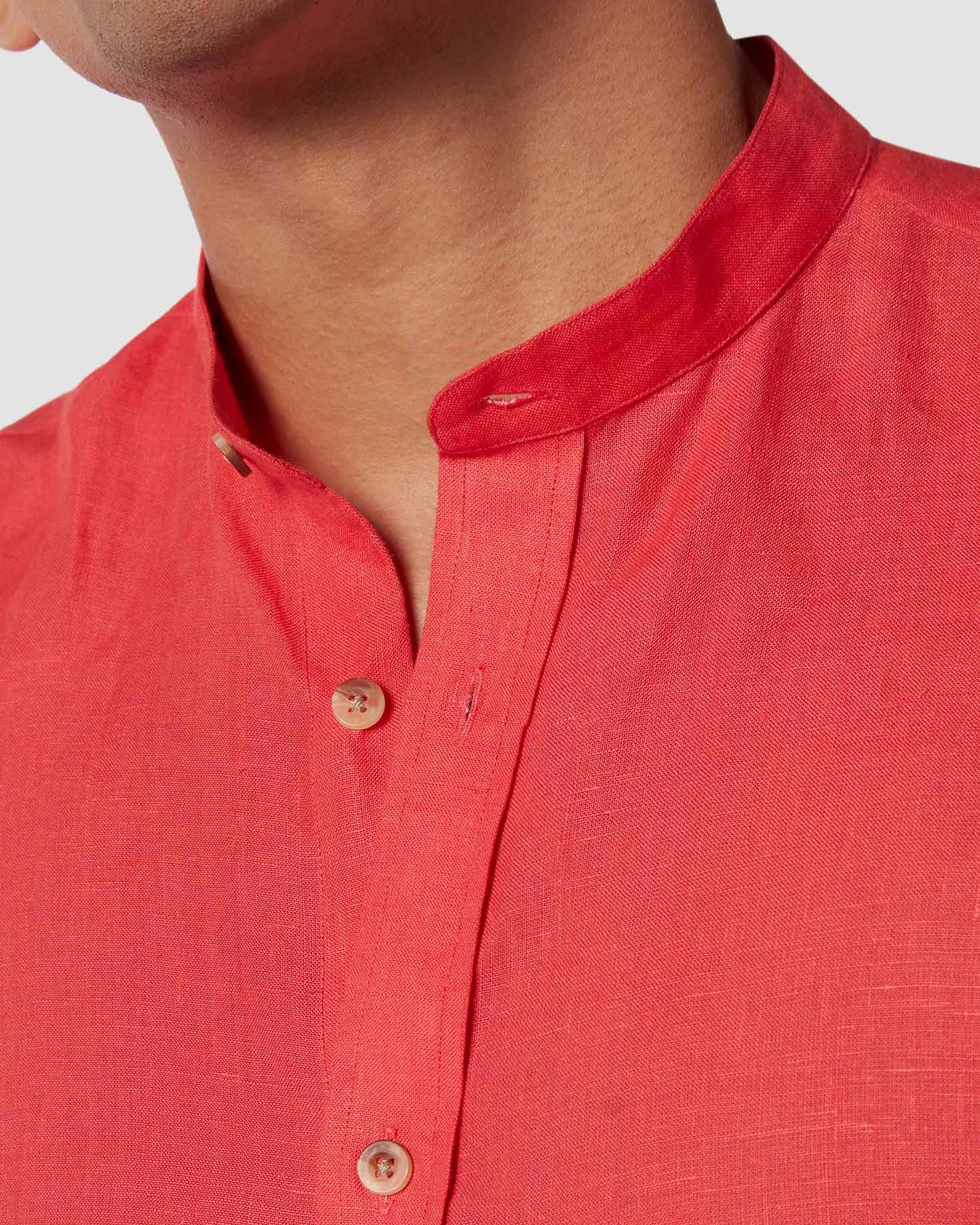 Orange Fizz Linen Shirt