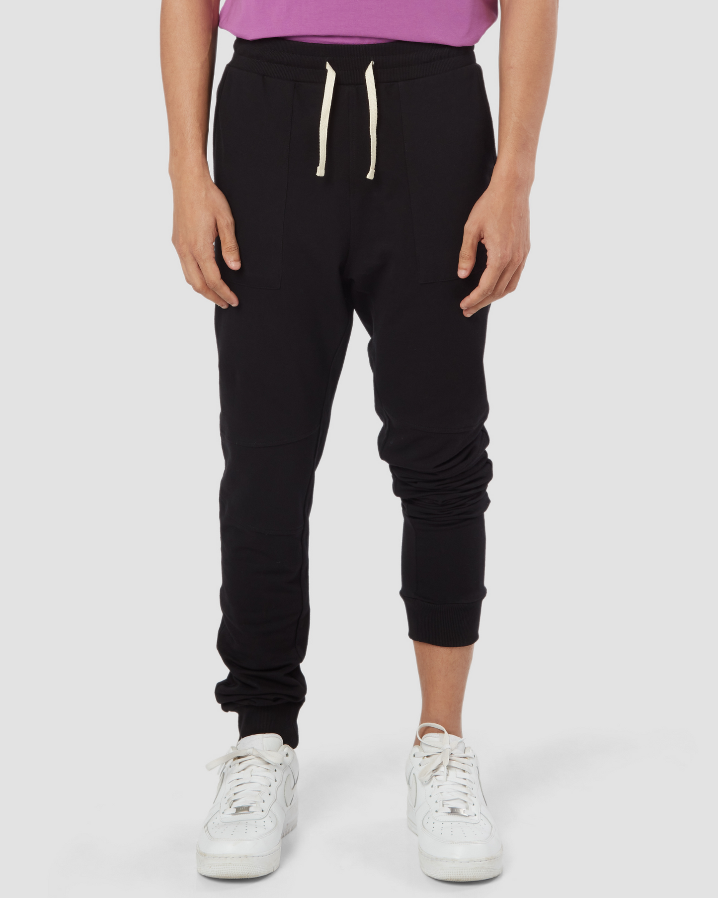 Classic Black French Terry Joggers