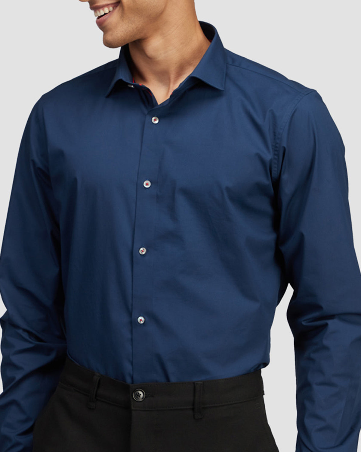 Blue Bolt Stretch Poplin Shirt