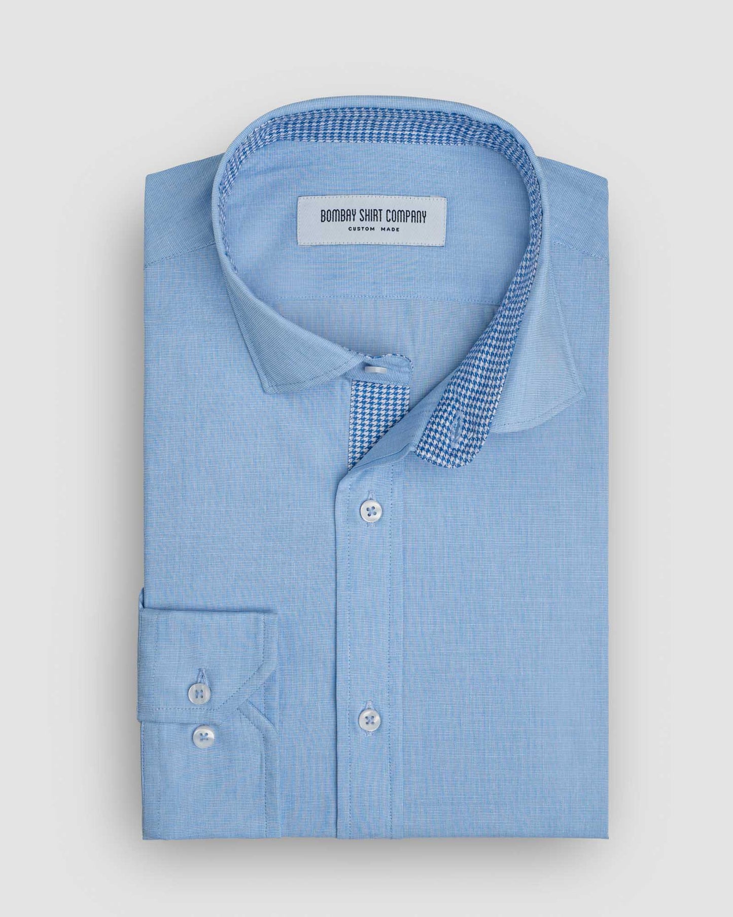 Ivory Blue Fil-a-Fil Shirt
