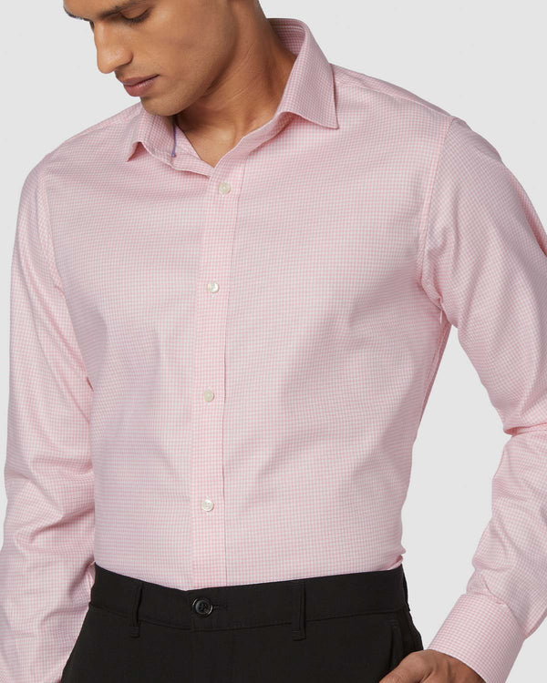 Pink Houndstooth Shirt