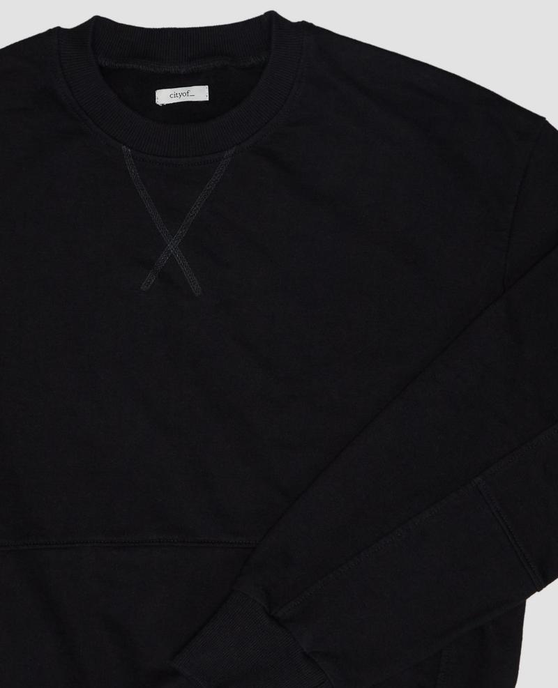 Urban Black French Terry Sweatshirt