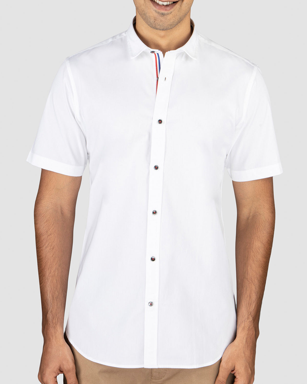Ice Crystal Stretch Satin Shirt