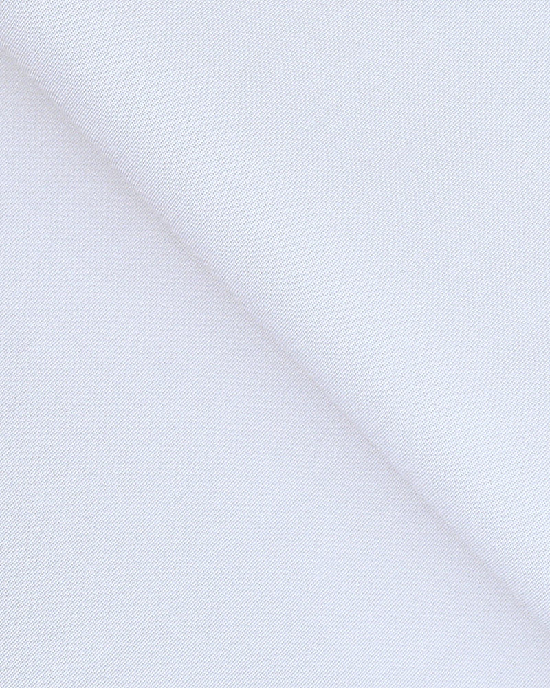 Wrinkle Resistant Iceberg White Poplin Shirt