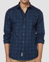 Blue Shard Checked Shirt