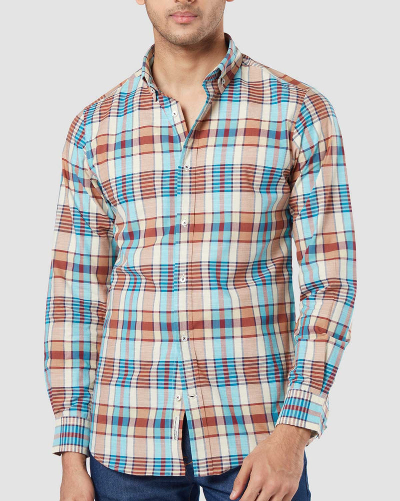 Fawn Checked Shirt