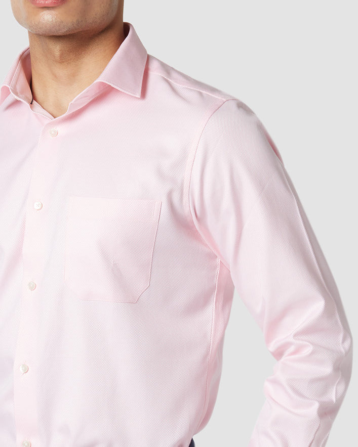 Monti Pink Soufflé Dobby Shirt