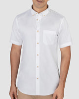Wrinkle Resistant Glacier White Oxford Shirt