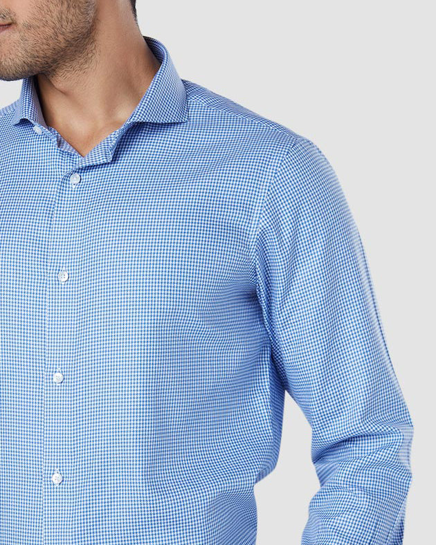 Blue Sky Houndstooth Shirt