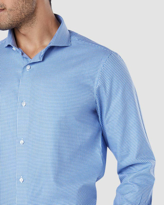 Blue Sky Houndstooth Shirt