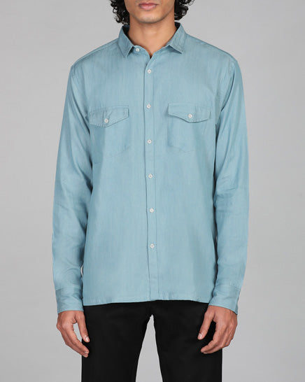 powder blue tencel denim
