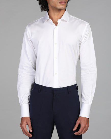 Soktas Ice White 3-button Cuff Shirt
