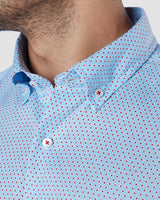 Ruby Red Dotted Print Shirt
