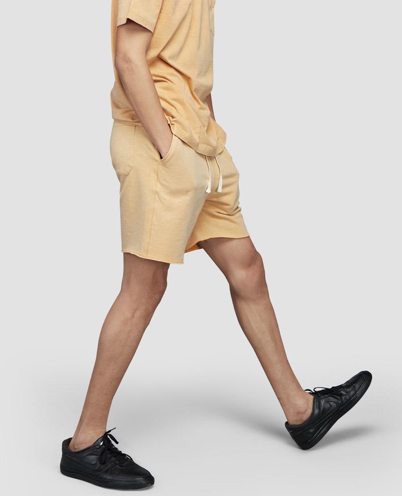 Urban Vintage Light Mustard French Terry Shorts