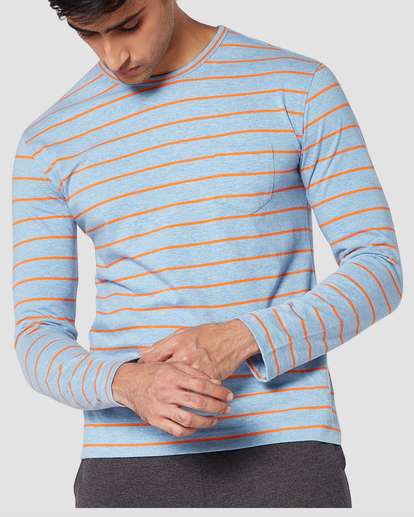 Classic Cobalt Striped Long Sleeve T-Shirt