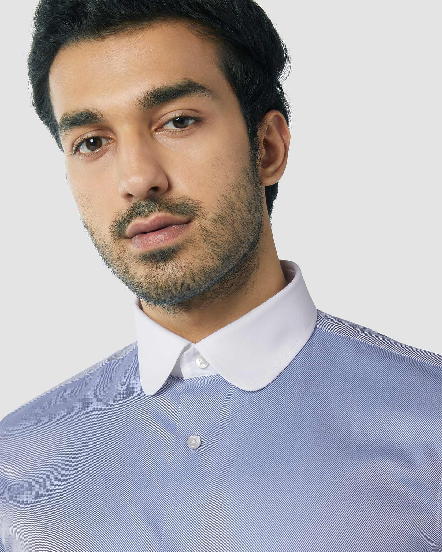 Wrinkle Resistant Cove Blue Twill Shirt
