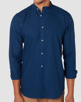 Berry Blue Vintage Washed Oxford Shirt