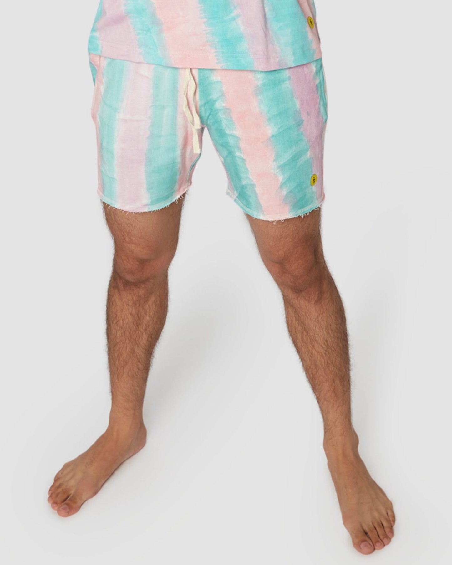 Tie Dye Pink Floyd French Terry Shorts