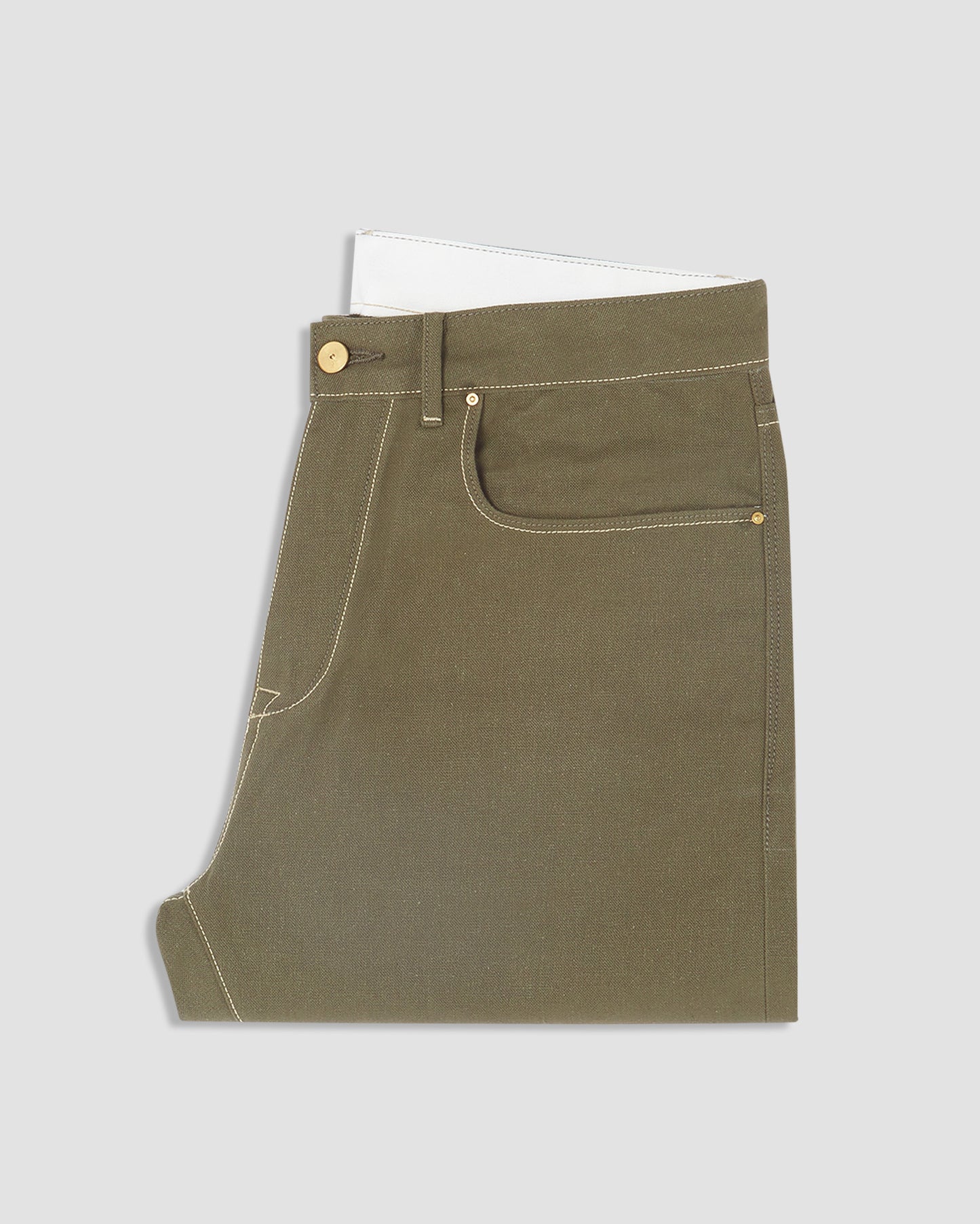 Olive Gold || Selvedge Canvas Jeans