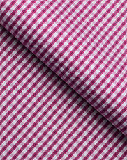 Wrinkle Resistant Raspberry Micro Checks Shirt