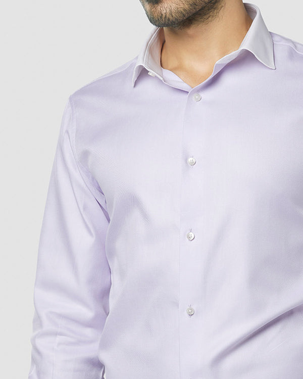 Wrinkle Resistant Premium Iced Grape Twill Shirt