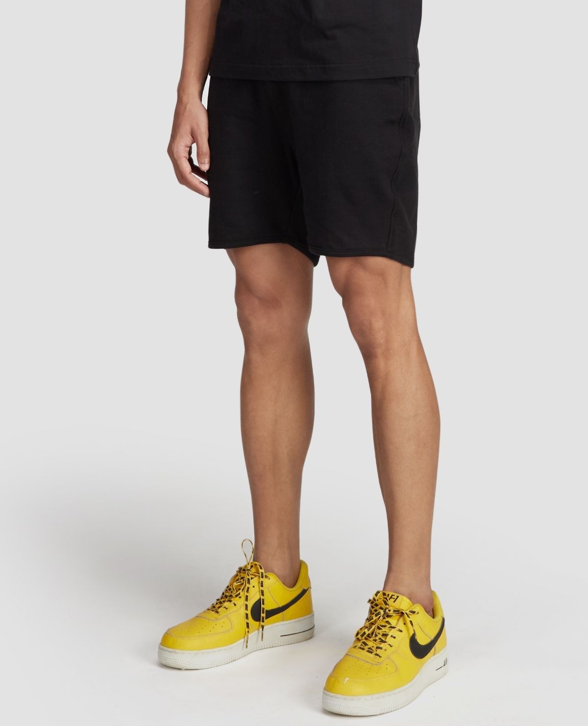 Classic Black French Terry Shorts
